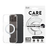 CARE Feature Case | Back cover | Apple | iPhone 16 Pro Max | Recycled plastic | Silver | Kickstand & MagSafe