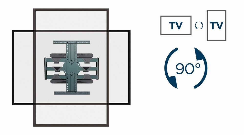 Gembird | Wall mount | WM-80STR-01 | Tilt, swivel, rotate | 40-80 " | Maximum weight (capacity) 50 kg | Black