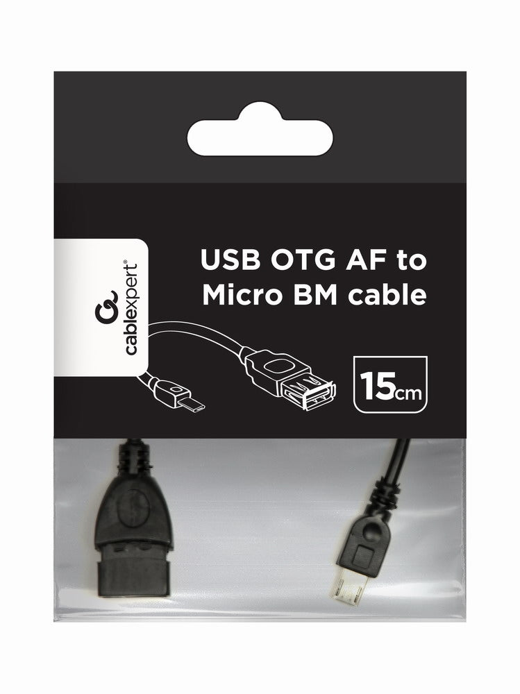 Cablexpert USB OTG AF to Micro BM cable, 0.15 m | Cablexpert