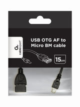 Cablexpert USB OTG AF to Micro BM cable, 0.15 m | Cablexpert