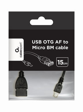 Cablexpert USB OTG AF to Micro BM cable, 0.15 m | Cablexpert