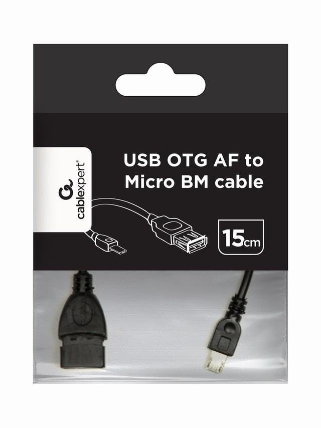Cablexpert USB OTG AF to Micro BM cable, 0.15 m | Cablexpert
