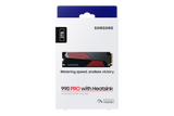 Samsung | 990 PRO with Heatsink | 2000 GB | SSD form factor M.2 2280 | Solid-state drive interface M.2 NVMe | Read speed 7450 MB/s | Write speed 6900 MB/s
