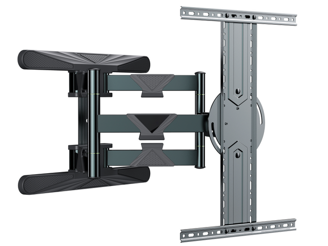 Gembird | Wall mount | WM-80STR-01 | Tilt, swivel, rotate | 40-80 " | Maximum weight (capacity) 50 kg | Black