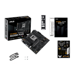 Asus | TUF GAMING A620M-PLUS | Processor family AMD | Processor socket AM5 | DDR5 DIMM | Memory slots 4 | Supported hard disk drive interfaces 	SATA, M.2 | Number of SATA connectors 4 | Chipset  AMD A620 | Micro-ATX