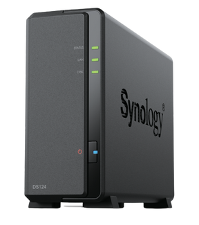 Synology | Tower NAS | DS124 | up to 1 HDD/SSD | Realtek | RTD1619B | Processor frequency 1.7 GHz | 1 GB | DDR4