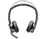 Poly Voyager Focus 2 Belaidės ausinės, Bluetooth, USB-C/A Adapter, Charging stand, Juoda