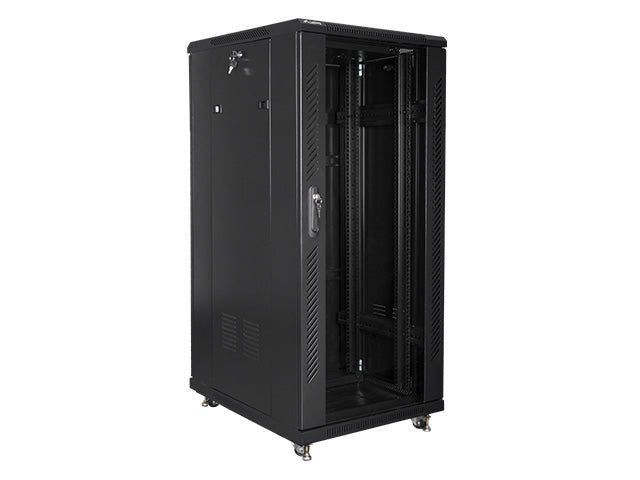 Lanberg | Rack cabinet 19" free-standing 27U/600x800 (flat pack) | FF01-6827-12B | Black