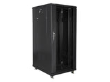 Lanberg | Rack cabinet 19" free-standing 27U/600x800 (flat pack) | FF01-6827-12B | Black