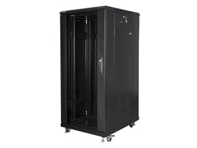 Lanberg | Rack cabinet 19" free-standing 27U/600x800 (flat pack) | FF01-6827-12B | Black