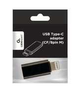 Cablexpert | USB Type-C adapter (CF/8pin M), Black