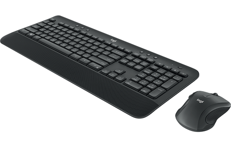 Belaidė klaviatūra ir pelė Logitech Advance Wireless MK545, klaviatūros išdėstymas US, Juoda