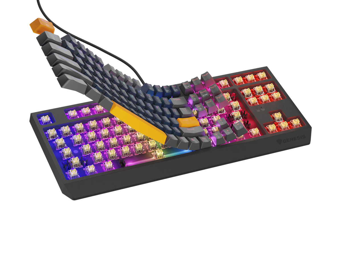 Genesis | THOR 230 | Mechanical Gaming Keyboard | Wired | US | Outemu Panda | Naval Blue Positive