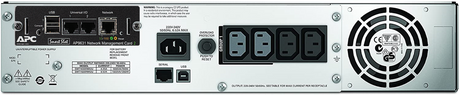 Schneider Electric APC Smart-UPS, Rackmount 2U, 230V, 4x IEC C13 sockets, Network card, AVR, LCD | SMT1500RMI2UNC | 1500 VA | 1000 W | 230 V