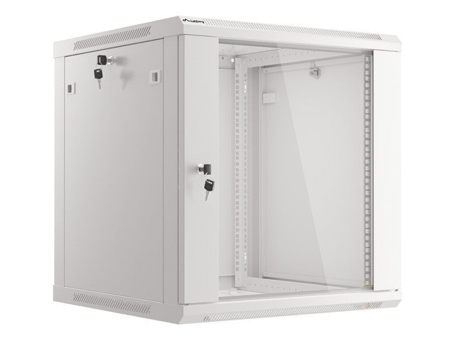 Lanberg | Rack cabinet 19" wall-mount 12U/600x600 (flat pack) V2 | WF01-6612-10S | Grey