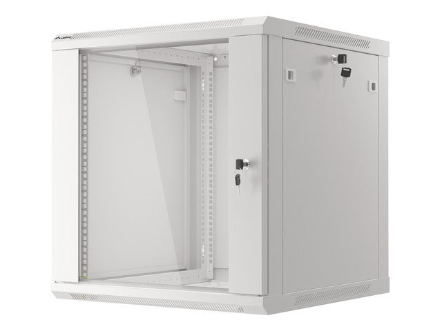 Lanberg | Rack cabinet 19" wall-mount 12U/600x600 (flat pack) V2 | WF01-6612-10S | Grey