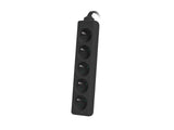 Lanberg Cable Power Strip, 5X French Outlets Quality-Grade Copper, 1.5 m | PS0-05E-0150-BK