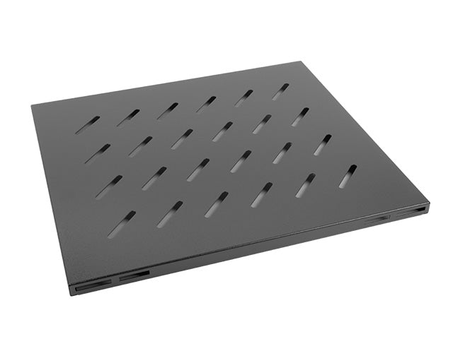 Lanberg 19" fixed shelf 1U/465x515mm, max load capacity up to 120kg | AK-1003-B | Black