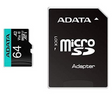 ADATA | Premier Pro UHS-I U3 V30S | 64 GB | MicroSDXC | Flash memory class 10 | Adapter