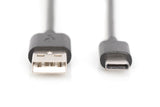 Digitus | USB Type-C connection cable, Type USB-A to USB-C | AK-300154-018-S