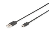 Digitus | USB Type-C connection cable, type USB-A - USB-C | AK-300154-010-S