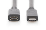 Digitus | USB Type-C Extension Cable | AK-300210-020-S | USB-C to USB-C USB Female 2.0 (Type C) | USB Male 2.0 (Type C)