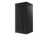 Lanberg | Rack cabinet 19" wall-mount 27U/600x600 (flat pack) | WF01-6627-10B | Black