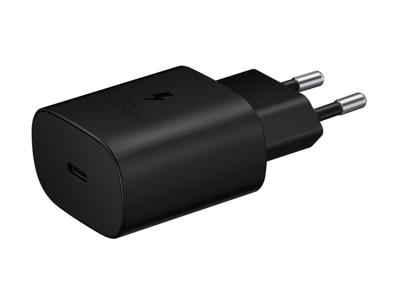 Samsung EP-TA800 Super Fast Charging 25W Įkroviklis USB-C + Kabelis USB-C, Juoda