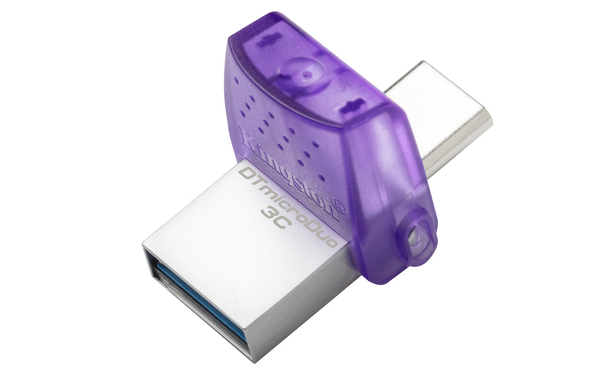 Kingston | DataTraveler | DT Micro Duo 3C | 128 GB | USB Type-C/Type-A | Purple