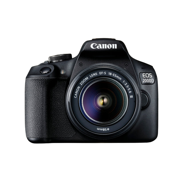 Canon | EOS | 2000D 18-55 III EU26 | SLR Camera Kit | Megapixel 24.1 MP | ISO sensitivity (max) 12800 | Display diagonal 3.0 " | Wi-Fi | Video recording | APS-C | Black