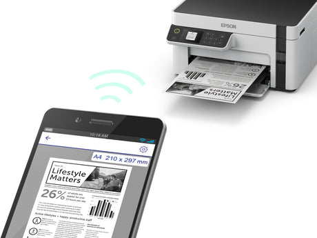 Epson | Multifunction compact printer | EcoTank M2120 | Inkjet | Mono | A4 | Wi-Fi | White