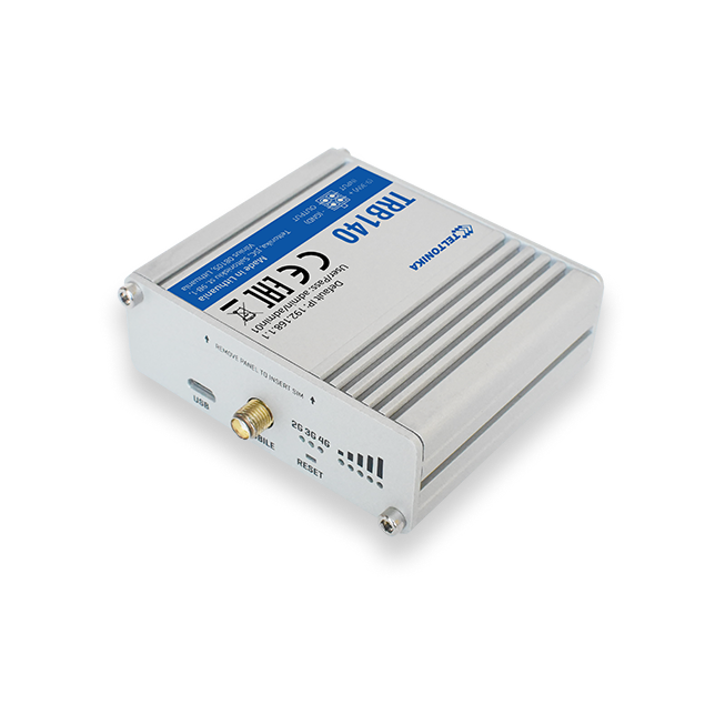 Teltonika | LTE Router | TRB140 | No Wi-Fi | 10/100/1000 Mbit/s | Mesh Support No | MU-MiMO No | 2G/3G/4G | Antenna type 1 x SMA for LTE | 1 x Virtual network interface via micro USB | 24 month(s)