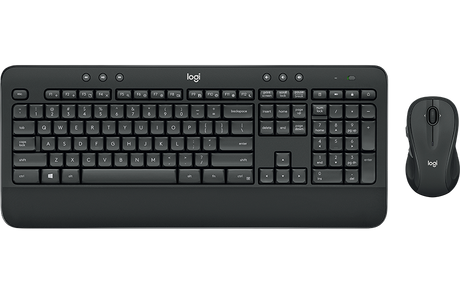 Belaidė klaviatūra ir pelė Logitech Advance Wireless MK545, klaviatūros išdėstymas US, Juoda