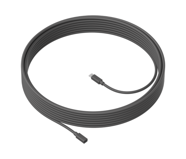Logitech MeetUp Microphone Extension Cable, 10m, Black