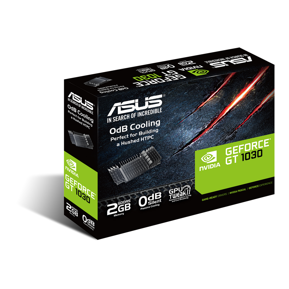 Asus | GT1030-SL-2G-BRK | NVIDIA | 2 GB | GeForce GT 1030 | GDDR5 | DVI-D ports quantity 1 | HDMI ports quantity 1 | PCI Express 3.0 | Memory clock speed 6008 MHz | Processor frequency 1506 MHz