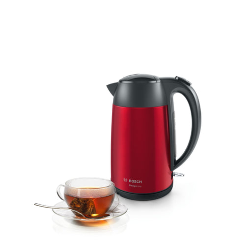 Bosch | Kettle | DesignLine TWK3P424 | Electric | 2400 W | 1.7 L | Stainless steel | 360° rotational base | Red
