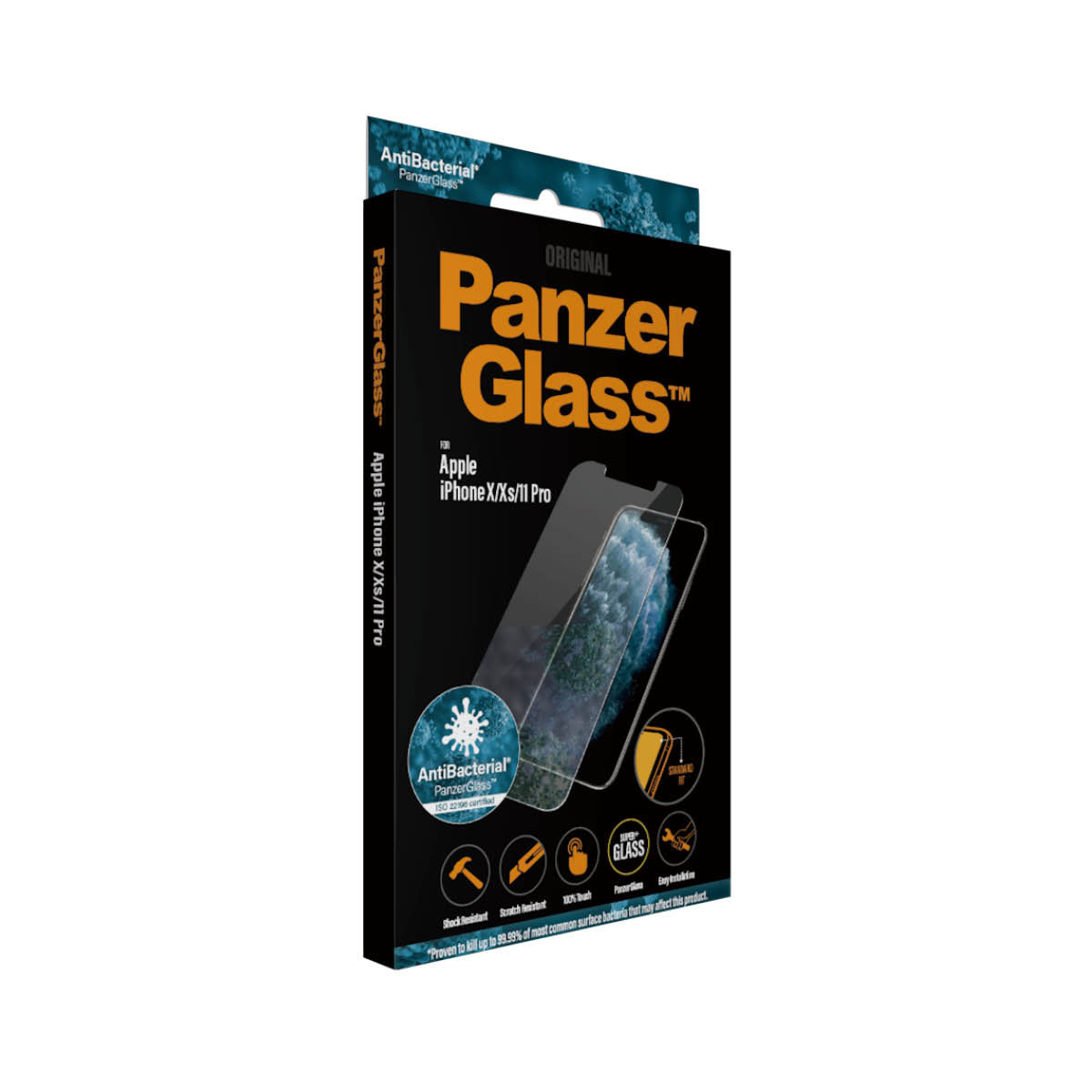 PanzerGlass | 2661 | Screen Protector | iPhone | X/XS | Tempered glass | Transparent