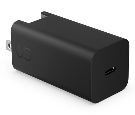HP C90CKUT Nešiojamo kompiuterio įkroviklis 65W GaN, USB-C, EU, Juoda