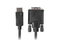 Lanberg Cable | CA-DPDV-10CU-0018-BK | DisplayPort to DVI-D | 1.8 m