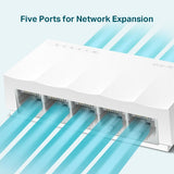 TP-LINK | 5-Port 10/100Mbps Desktop Network Switch | LS1005 | Unmanaged | Desktop | Power supply type External