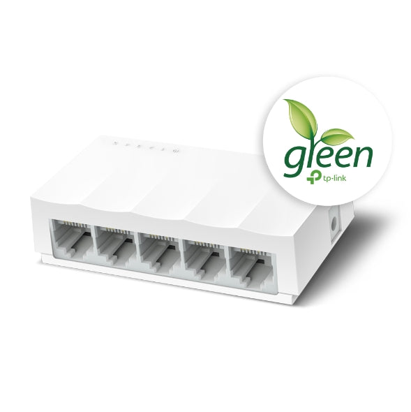TP-LINK | 5-Port 10/100Mbps Desktop Network Switch | LS1005 | Unmanaged | Desktop | Power supply type External