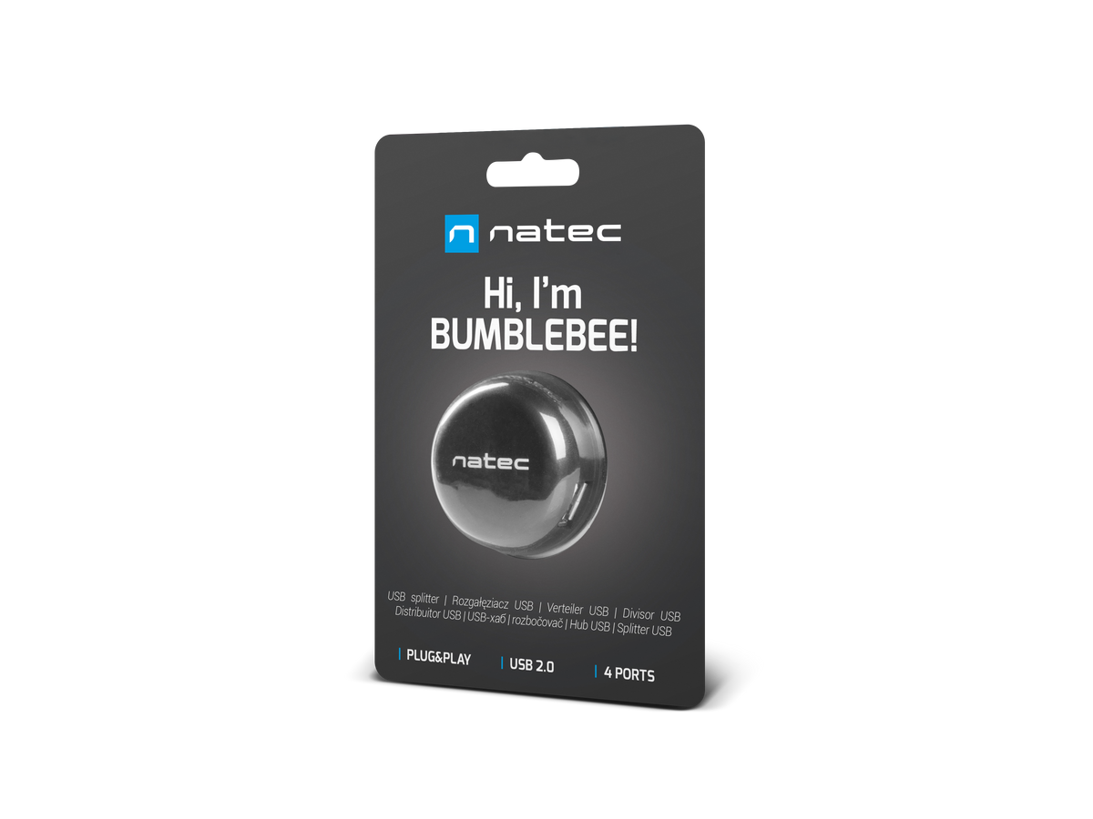 NATEC NHU-1330 Natec Hub USB 2.0 BUMBLEB