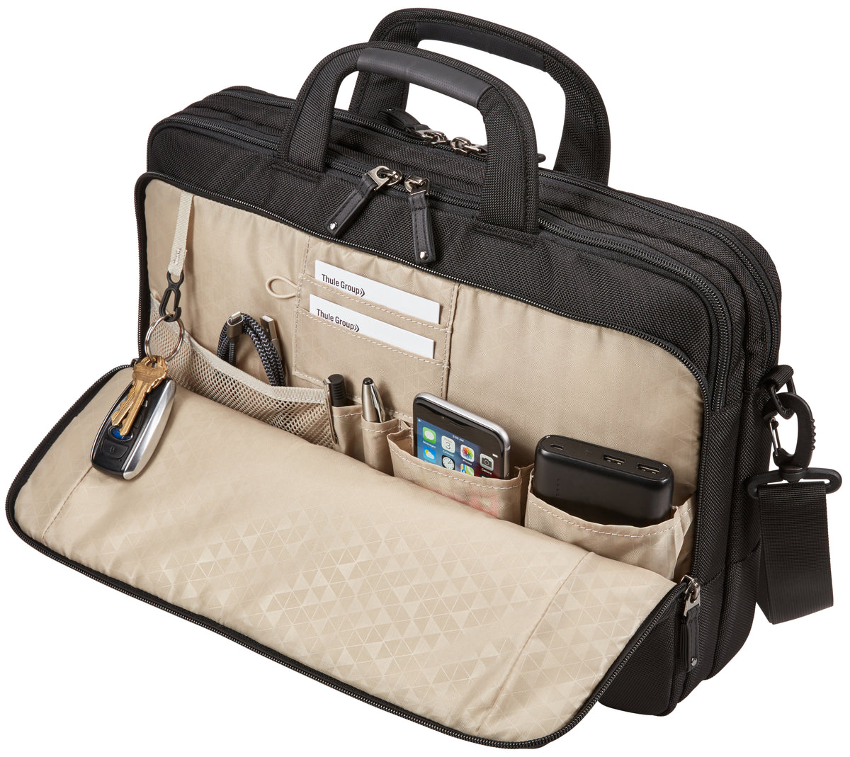 Case Logic | Slim Briefcase | NOTIA-114 | Fits up to size 14 " | Shoulder strap | Black