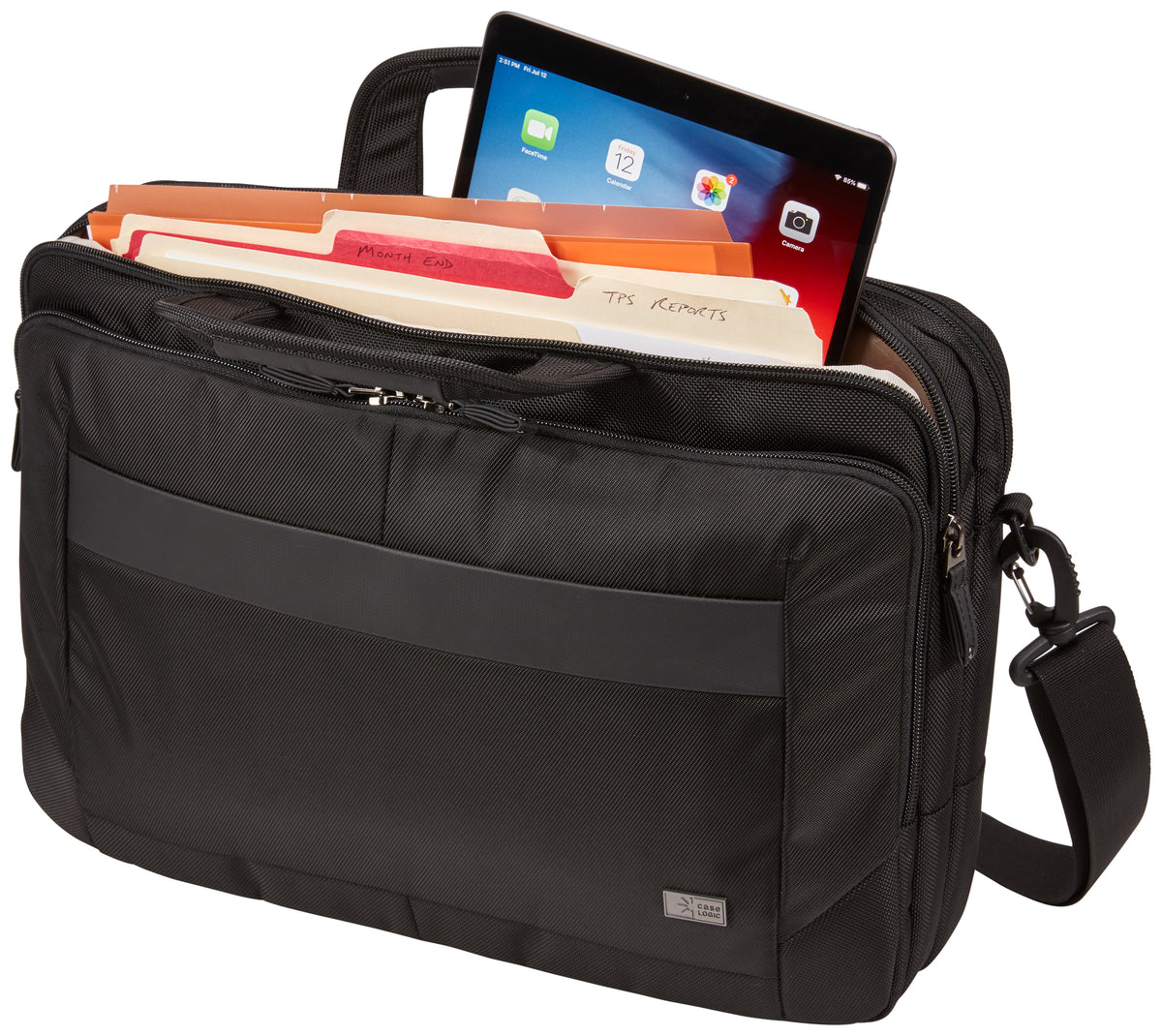 Case Logic | Slim Briefcase | NOTIA-114 | Fits up to size 14 " | Shoulder strap | Black