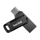 SanDisk Ultra Dual Drive Go USB atmintinė 128GB, USB-C/USB-A 3.2 Gen 1, Juoda