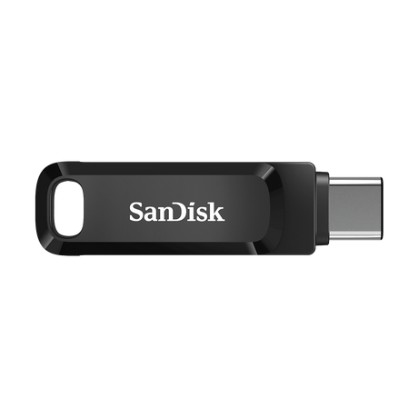 SanDisk Ultra Dual Drive Go USB atmintinė 128GB, USB-C/USB-A 3.2 Gen 1, Juoda