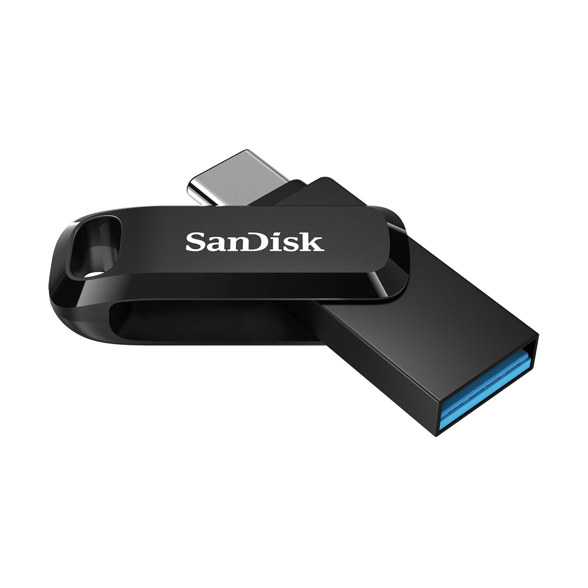 SanDisk Ultra Dual Drive Go USB atmintinė 128GB, USB-C/USB-A 3.2 Gen 1, Juoda