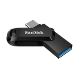 SanDisk Ultra Dual Drive Go USB atmintinė 128GB, USB-C/USB-A 3.2 Gen 1, Juoda