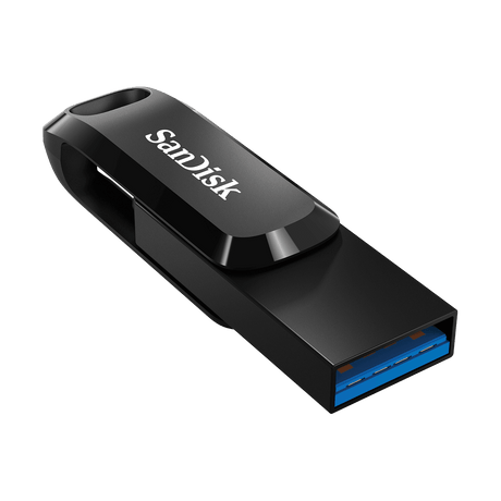SanDisk Ultra Dual Drive Go USB atmintinė 128GB, USB-C/USB-A 3.2 Gen 1, Juoda