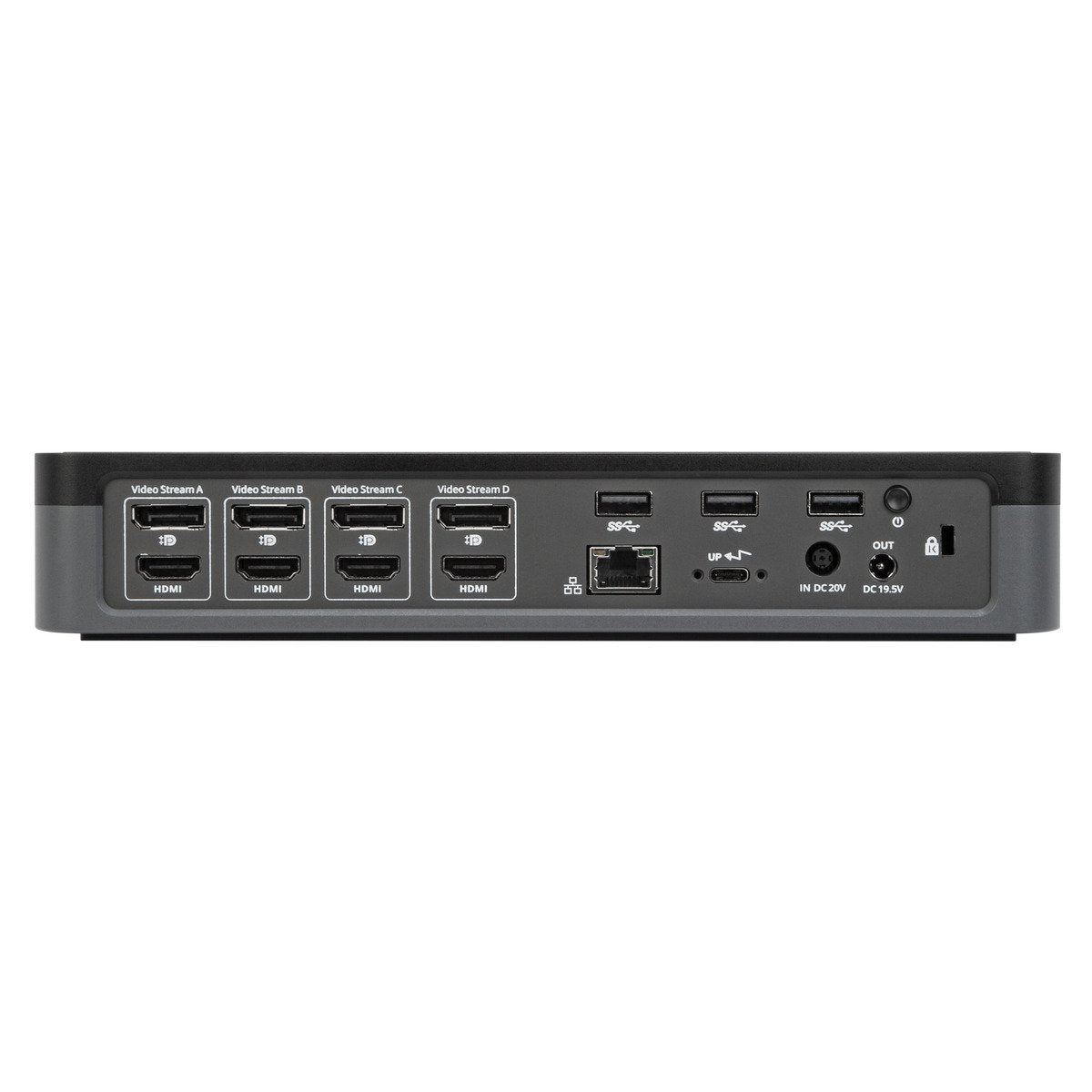 Targus | USB-C Universal Quad 4K (QV4K) Docking Station | DOCK570EUZ | DisplayPorts quantity 4 | USB 3.0 (3.1 Gen 1) Type-C ports quantity 1x USB-C 3.0 Port, 4x USB 3.0 Ports | HDMI ports quantity 4 | 100 W